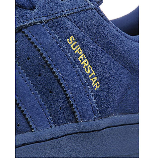 Adidas Originals Superstar Navy Suede 3