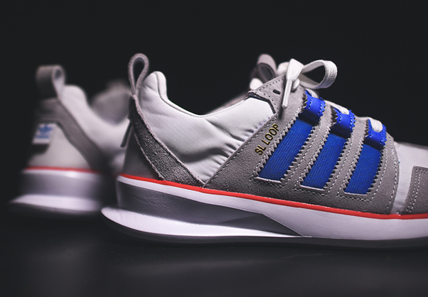 Adidas Sl Loop Runner White Bluebird Red 5