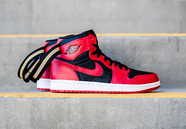 Air Jordan 1 High Strap Black Gym Red 2