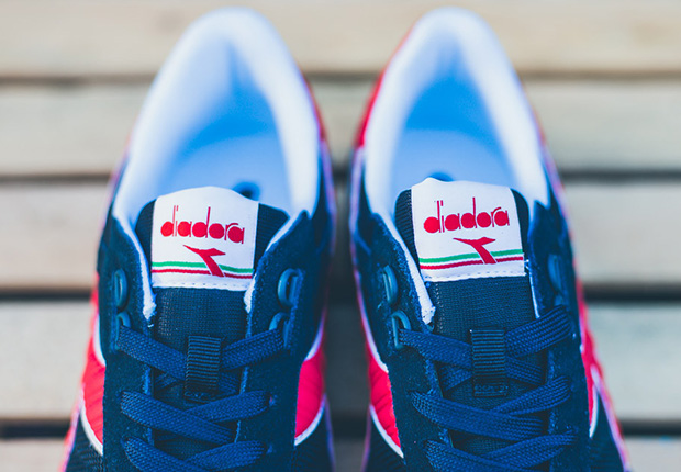 Diadora Titan Ii Blue Denim Chinese Red 2