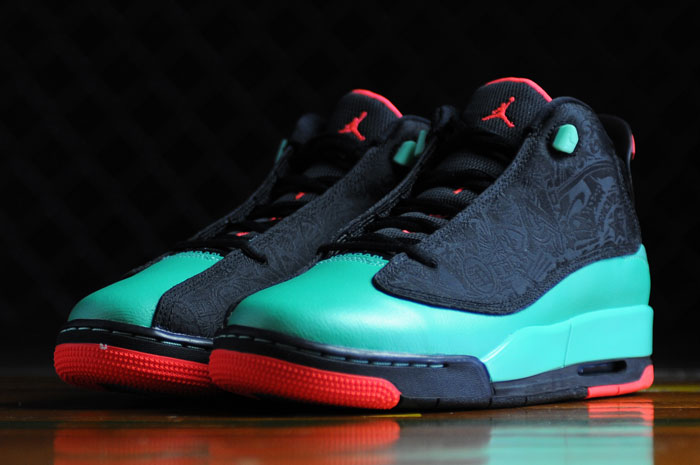 Jordan Dub Zero GG - Black - Infrared 23 - Verde