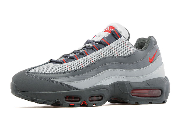 Nike Air Max 95 - Dark Grey - Cherry Red