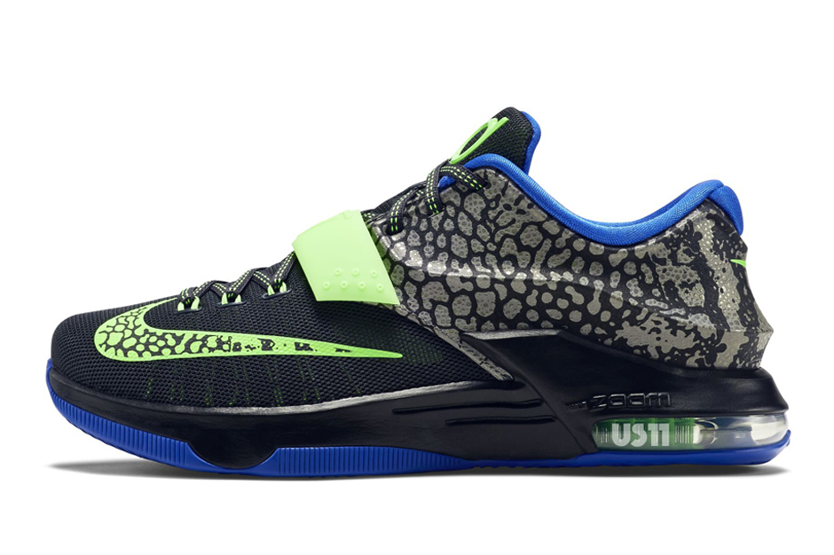 Nike Kd 7 Metallic Pewter Flash Lime Anthracite Lyon Blue 03