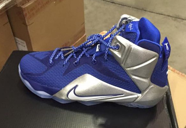 Nike LeBron 12 - Deep Royal Blue - White - Metallic Silver - Lyon Blue