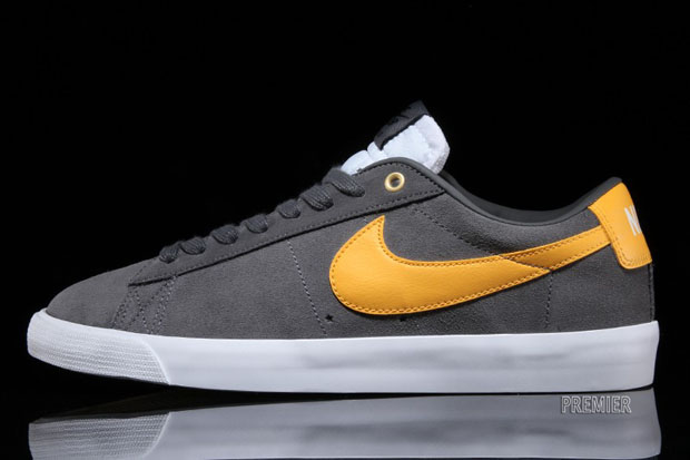 Nike Sb Blazer Low Gt Dark Grey University Gold 02