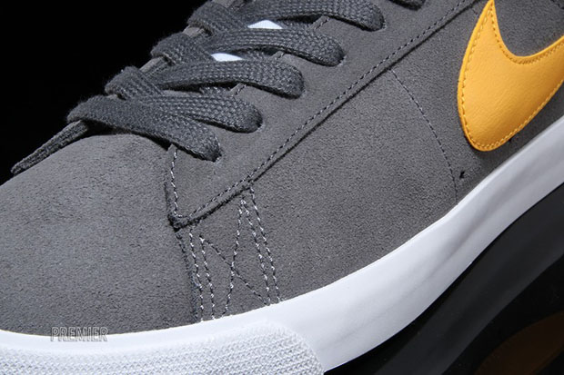 Nike Sb Blazer Low Gt Dark Grey University Gold 05