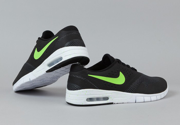 Nike Sb Eric Koston 2 Max Black Flash Lime White 3