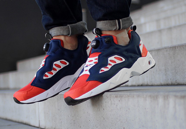 Reebok Instapump Fury Road Navy Orange 1