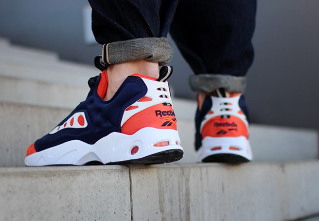 Reebok Instapump Fury Road Navy Orange 3