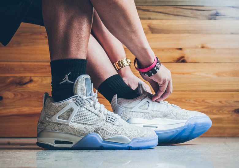 An On-Foot Look at the Air Jordan 4 Laser