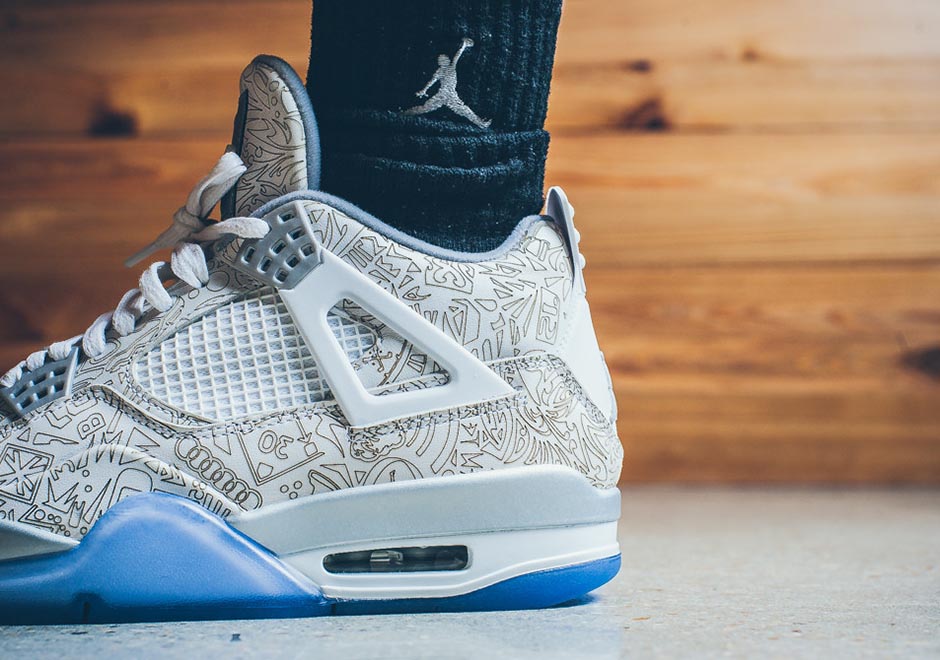 Air Jordan 4 Retro Laser On Foot 7