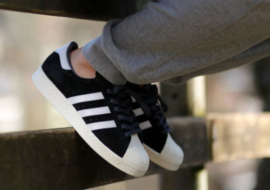 adidas Originals Superstar 80s Suede – Black – White