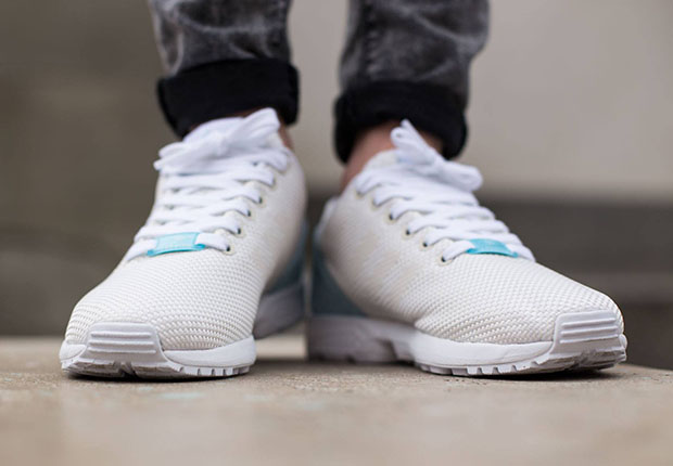 Adidas Originals Zx Flux Weave Off White Blush Blue 4