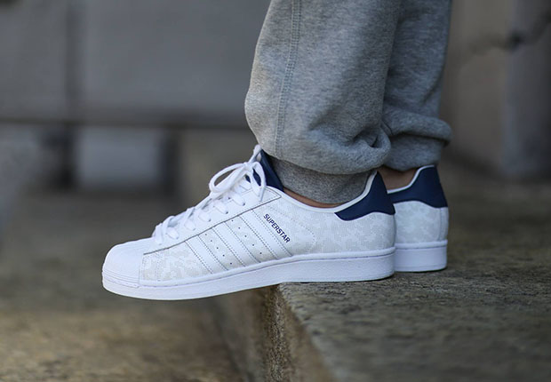 Adidas Superstar Pixel Camo White Navy 2