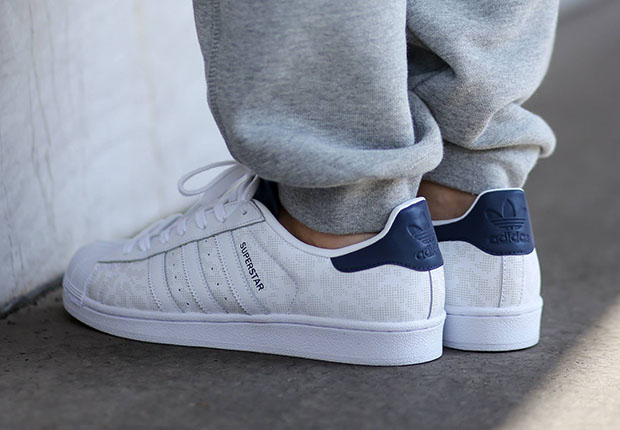 Adidas Superstar Pixel Camo White Navy 3