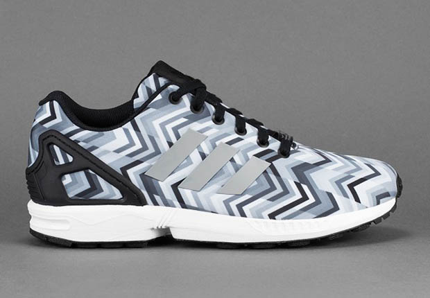 Adidas Zx Flux Grey Chevron 1