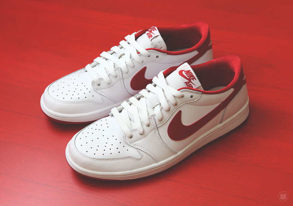 Air Jordan 1 Low Og White Varsity Red Release 1