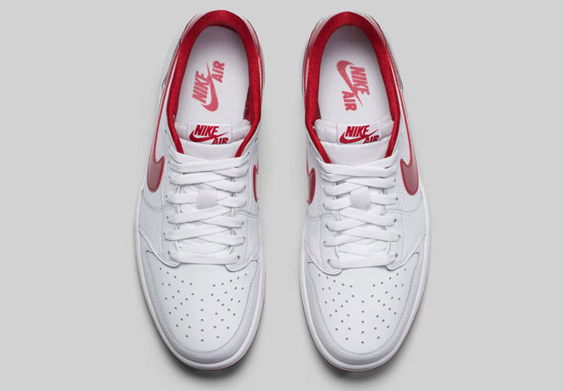 Air Jordan 1 Low Retro Og White Varsity Red 3