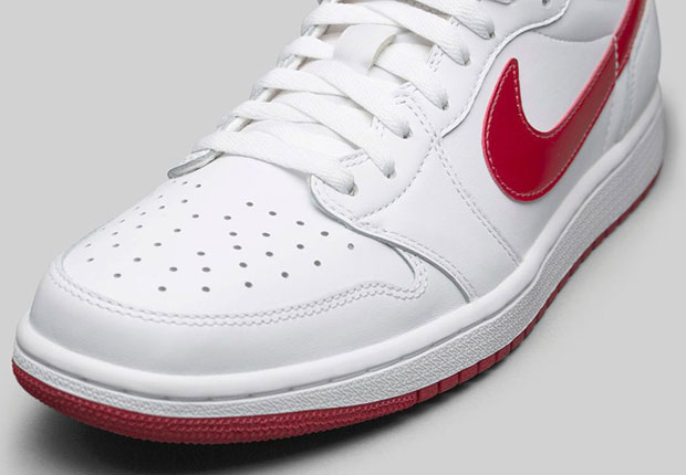 Air Jordan 1 Low Retro Og White Varsity Red 4