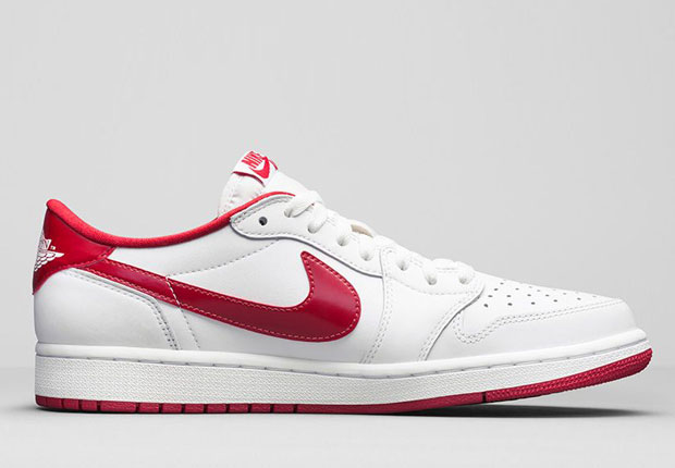 Air Jordan 1 Low Retro Og White Varsity Red 6