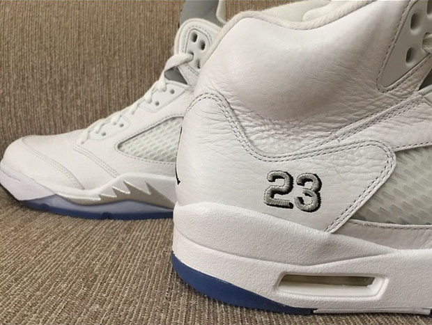 Air Jordan 5 White Metallic Release Date 06