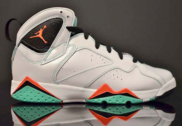 Air Jordan 7 Gradeschool Girls Verde 2