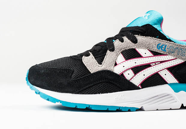 Asics Gel Lyte V Black Teal Pink 4