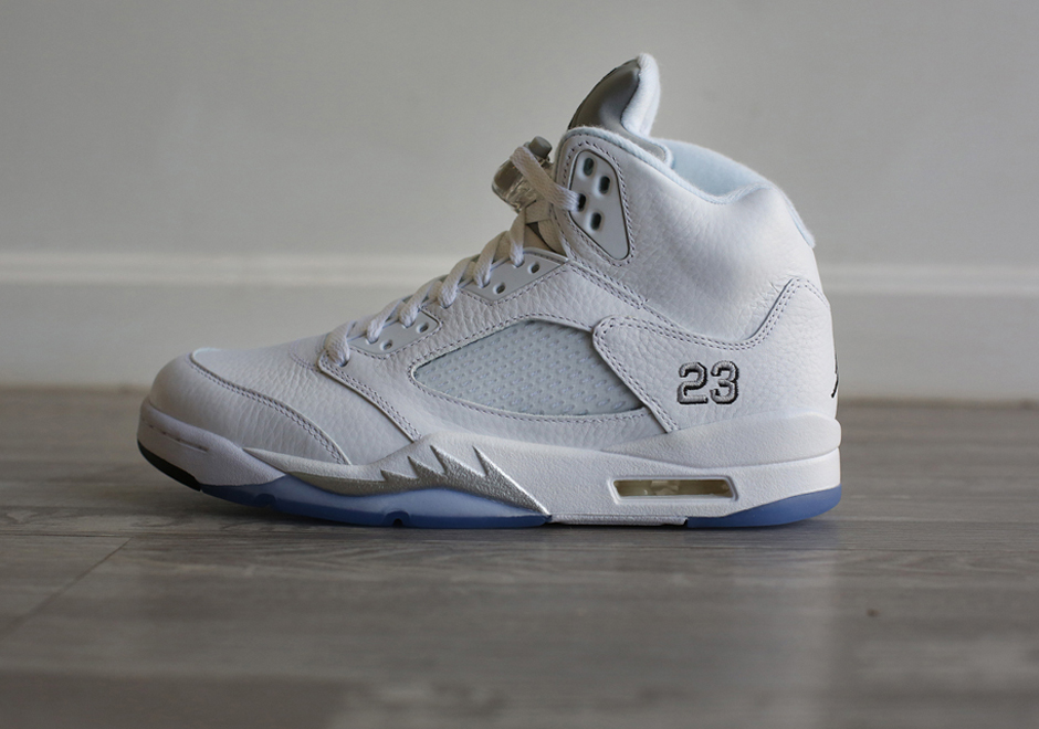 Jordan 5 White Metallic