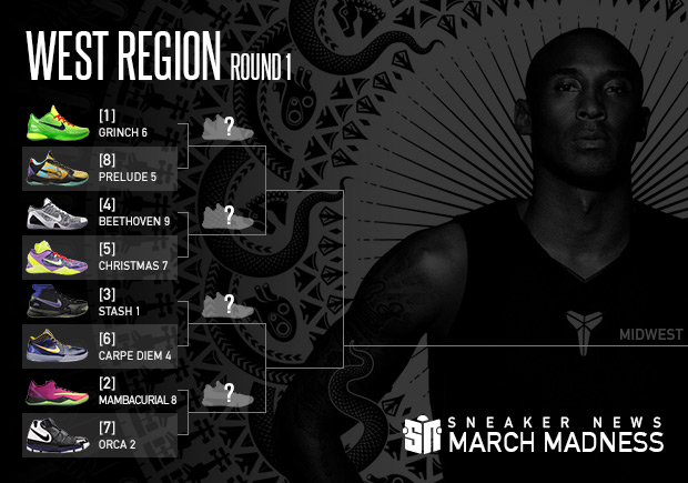 Sneaker News March Madness Nike Kobe: ROUND 1 – WEST