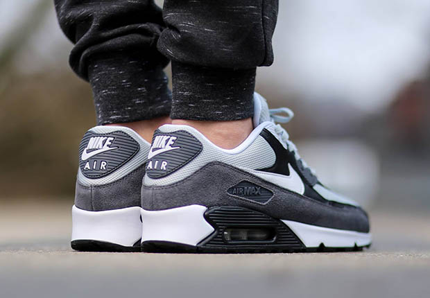 Nike Air Max 90 Essential Grey Mist White Black Dark Grey 2