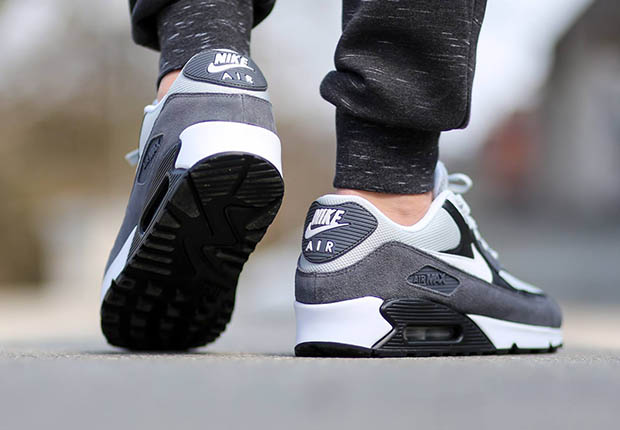 Nike Air Max 90 Essential Grey Mist White Black Dark Grey 3