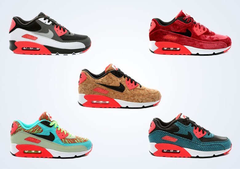 The Original Nike Air Max 90 “Infrared” Re-interpreted in Five Ways