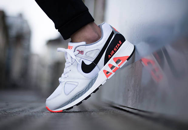 Nike Air Stab White Black Hot Lava 2