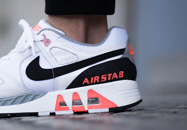 Nike Air Stab White Black Hot Lava 4