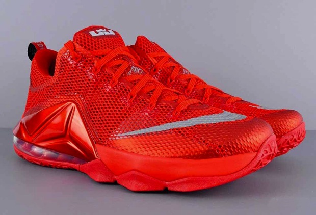 Nike LeBron 12 Low - University Red - Reflect Silver - Gym Red