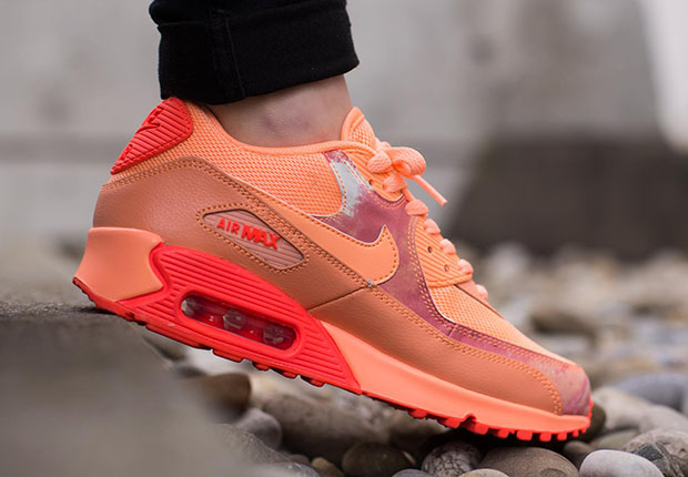 Nike Womens Air Max 90 Print Sunset Glow 2