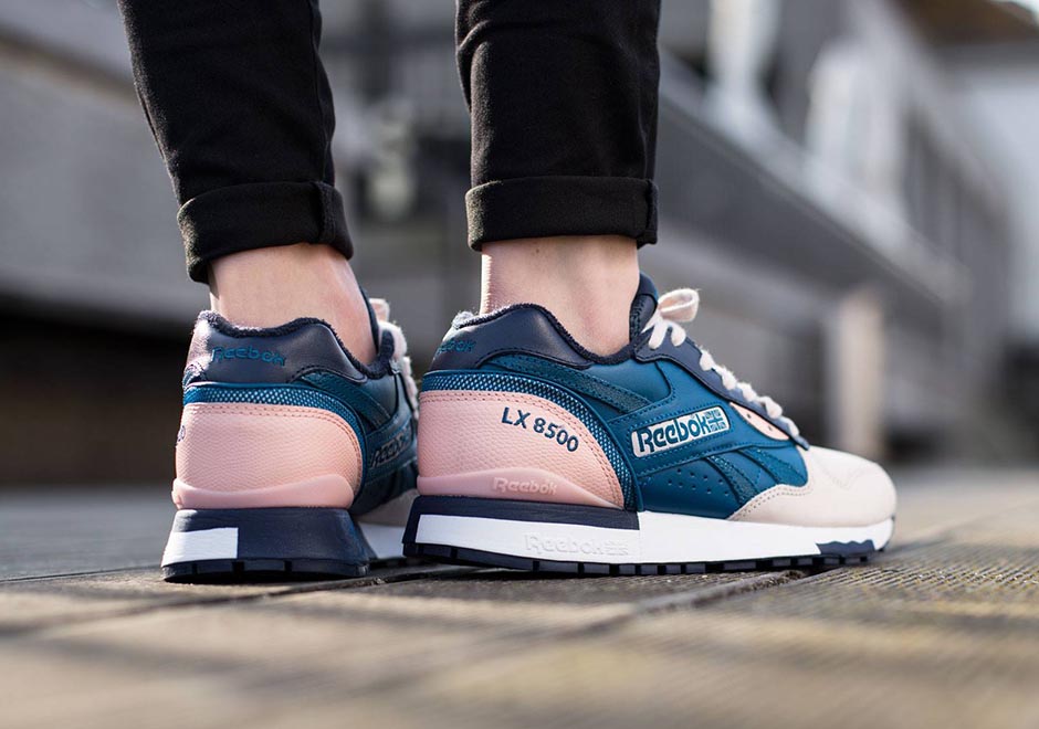 Reebok Lx 8500 Moon White Navy Coral Glow 3