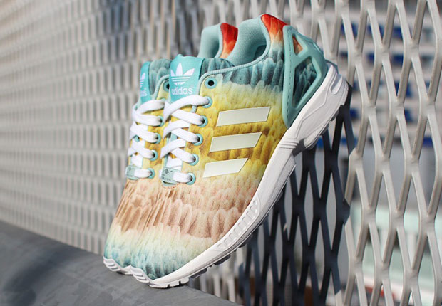 Tropical Rainbow Graphics Adidas Zx Flux 01