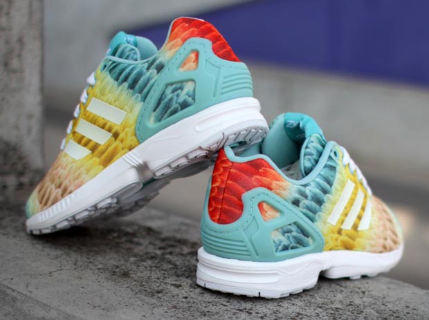 Tropical Rainbow Graphics Adidas Zx Flux 02