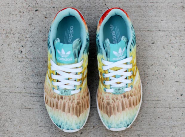 Tropical Rainbow Graphics Adidas Zx Flux 03