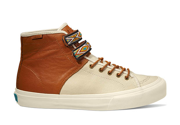 Vault By Vans X Taka Hayashi Th Priz Hi Lx Turtledove Leather Brown