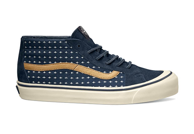 Vault By Vans X Taka Hayashi Th Sk8 Mid Lx Cross Pattern New Navy Spring 2015