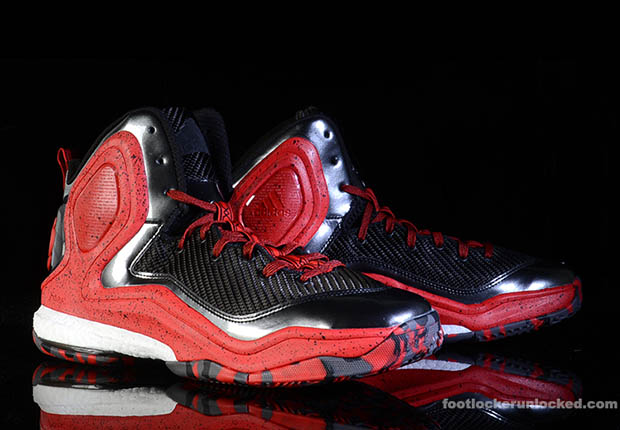 Adidas D Rose 5 Playoffs Black Red 1