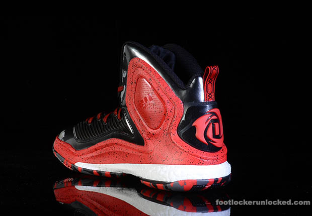 Adidas D Rose 5 Playoffs Black Red 4