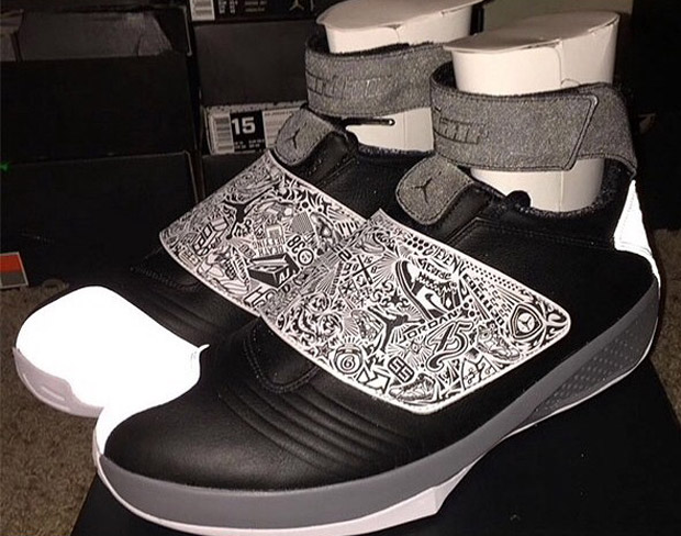 Air Jordan 20 Black White Charcoal Rd 2