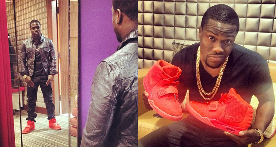 Kevin Hart Fake Red Yeezys