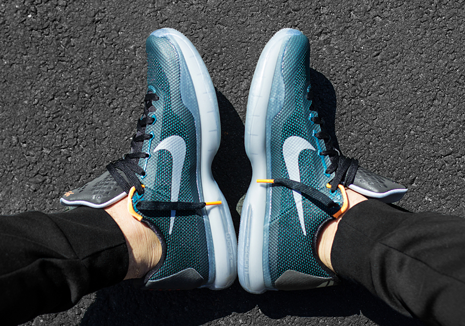 Kobe 10 Flight Teal Orange 5