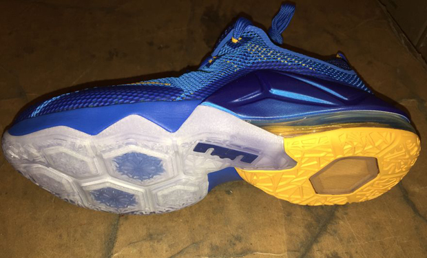 Lebron 12 Low Blue Yellow 1