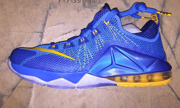 Lebron 12 Low Blue Yellow 4