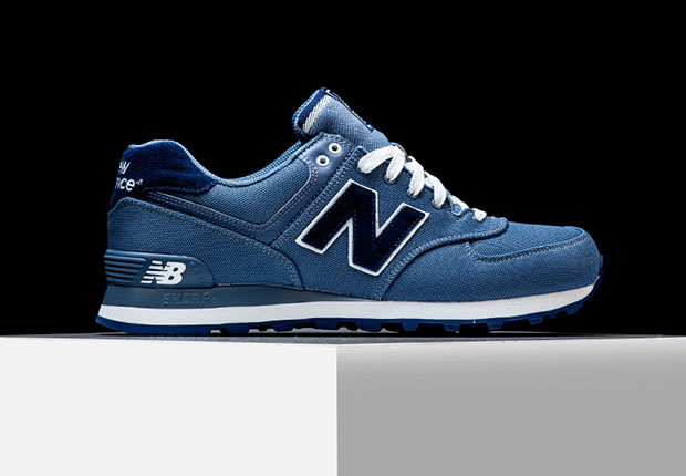 New Balance 574 Pique Polo Blue 1